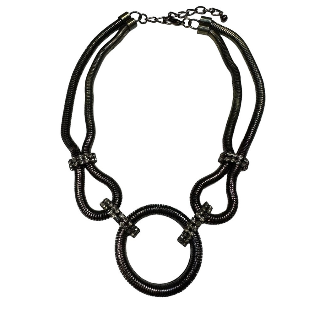 2/$25 ITEM ❤️: Bronze Metallic Chunky Circle Necklace